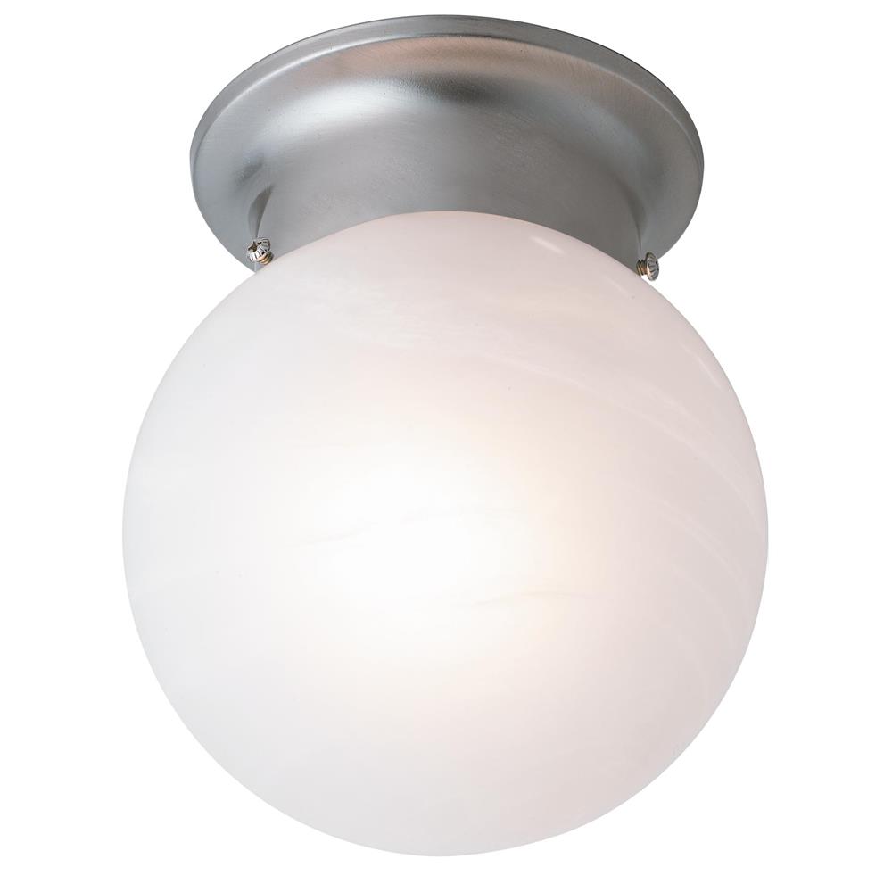 Trans Globe Lighting 3607 BN 1 Light Flush-mount in Brushed Nickel